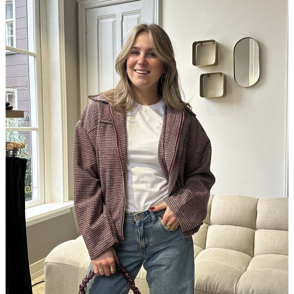 LOTZ & LOT CHECK JACKET - RED