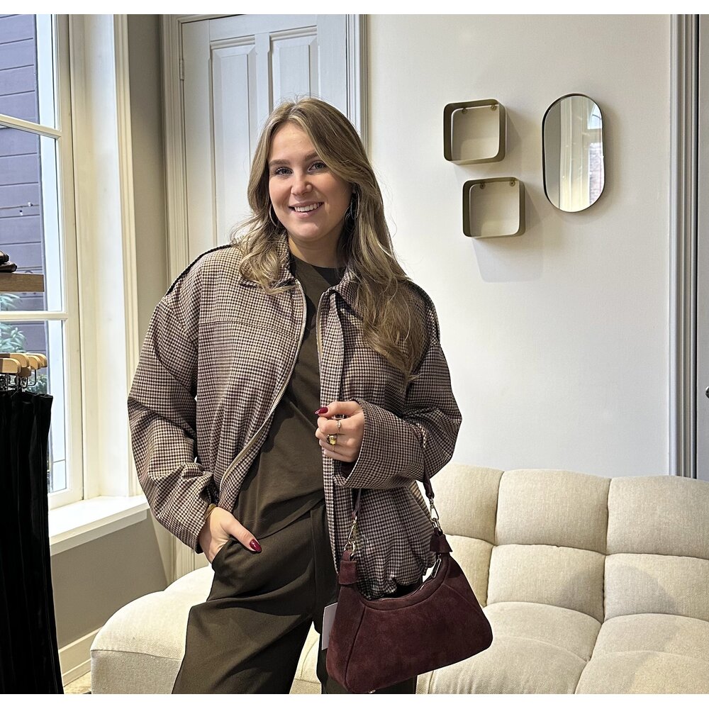 LOTZ & LOT CHECK JACKET - BROWN