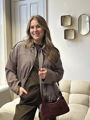 LOTZ & LOT CHECK JACKET - BROWN