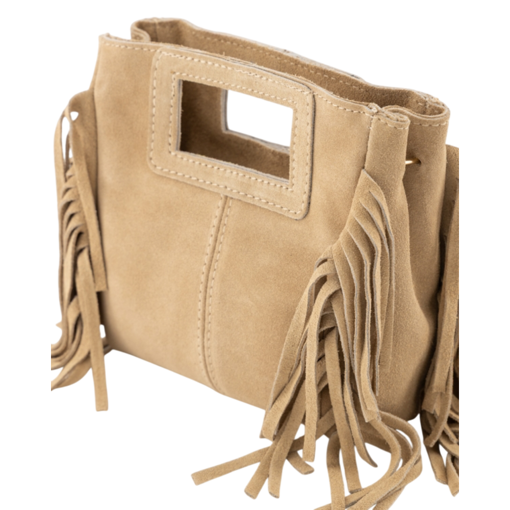 LOTZ & LOT SYLVIE SUEDE BAG - SAND
