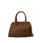LOTZ & LOT BABY MERLOT SUEDE BAG - TAUPE
