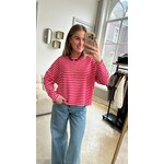 LOTZ & LOT STRIPES LONGSLEEVE - PINK/RED