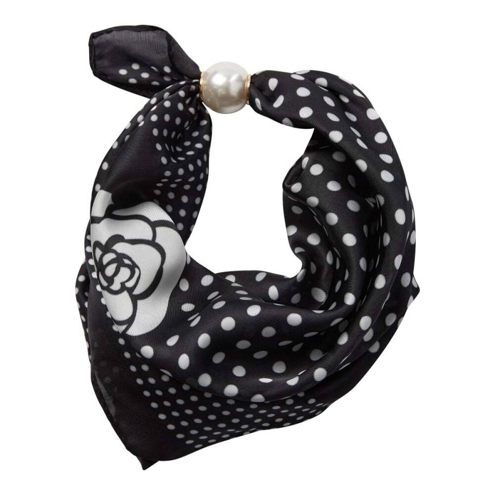 co'couture PEARL SCARF - BLACK DOT