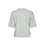 Neo Noir CUNNA KNIT BLOUSE - LIGHT GREY