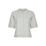 Neo Noir CUNNA KNIT BLOUSE - LIGHT GREY