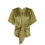 Neo Noir CASADIA HEAVY SATEEN BLOUSE - SAGE GREEN