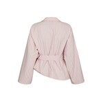Neo Noir TIFUNA STRIPE WRAP SHIRT - LIGHT PINK
