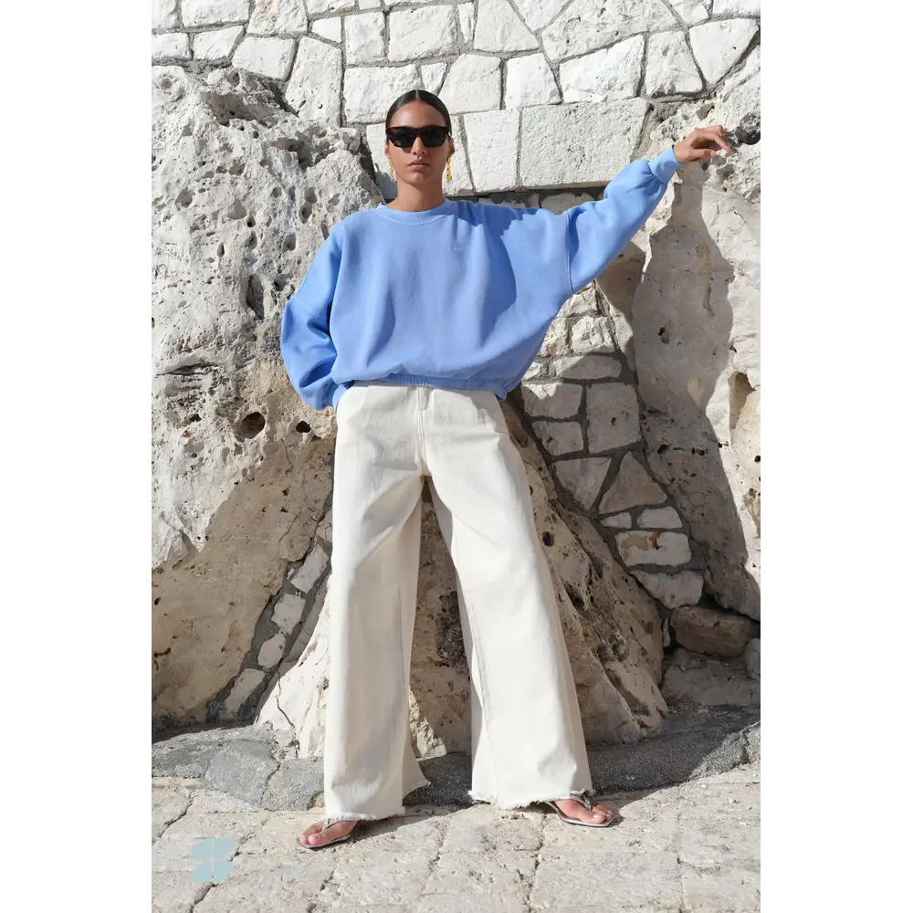 BY BAR MALYN SWEATER - CITY BLUE