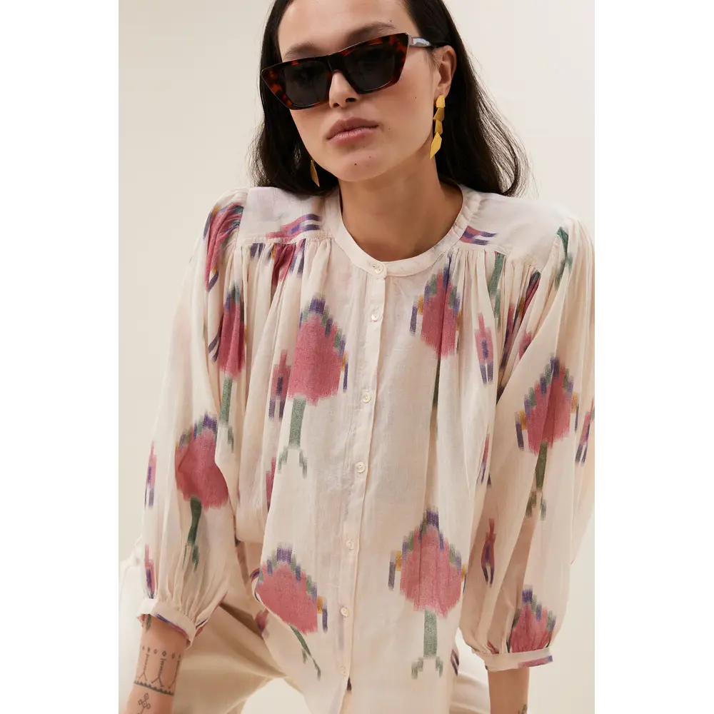 BY BAR BECKY IKAT BLOUSE - SPRING IKAT