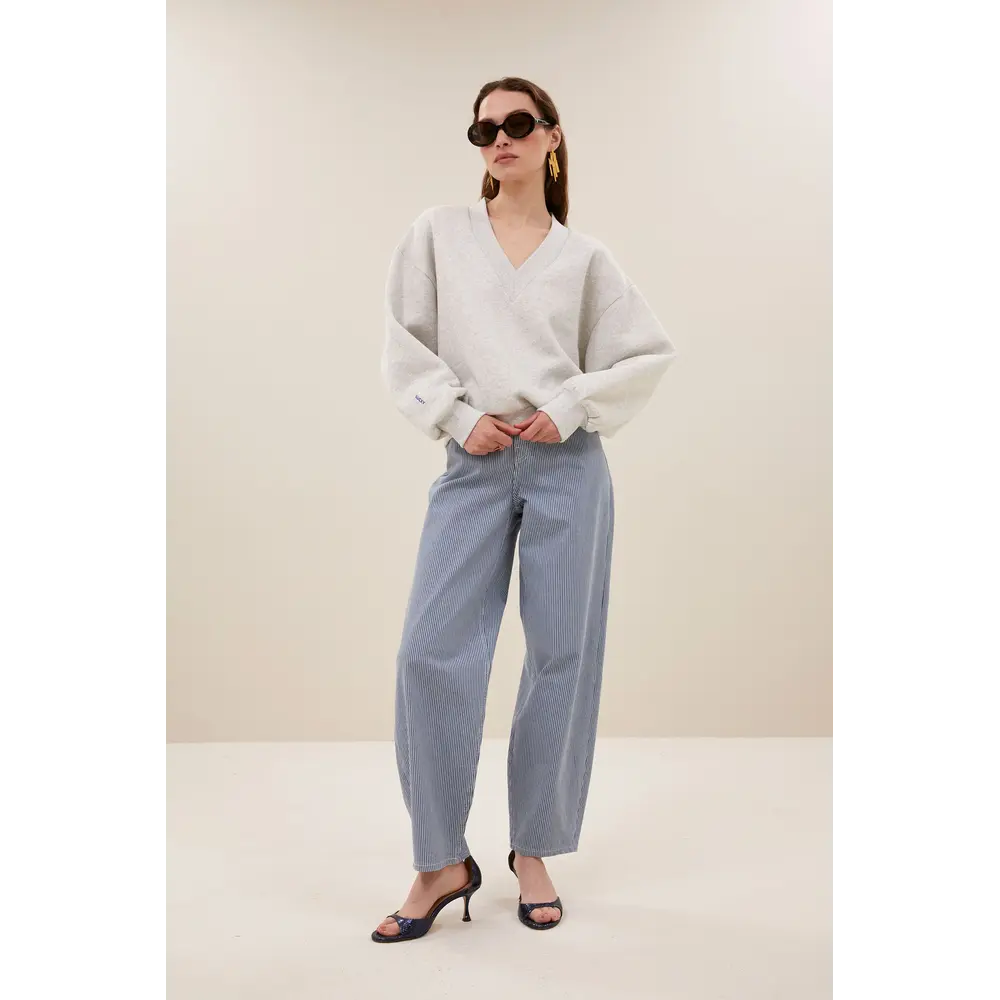 BY BAR MOMO SWEATER - LIGHT GREY