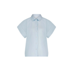 BY BAR PIXIE CHAMBRAY BLOUSE - LIGHT BLUE