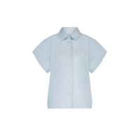 PIXIE CHAMBRAY BLOUSE - LIGHT BLUE