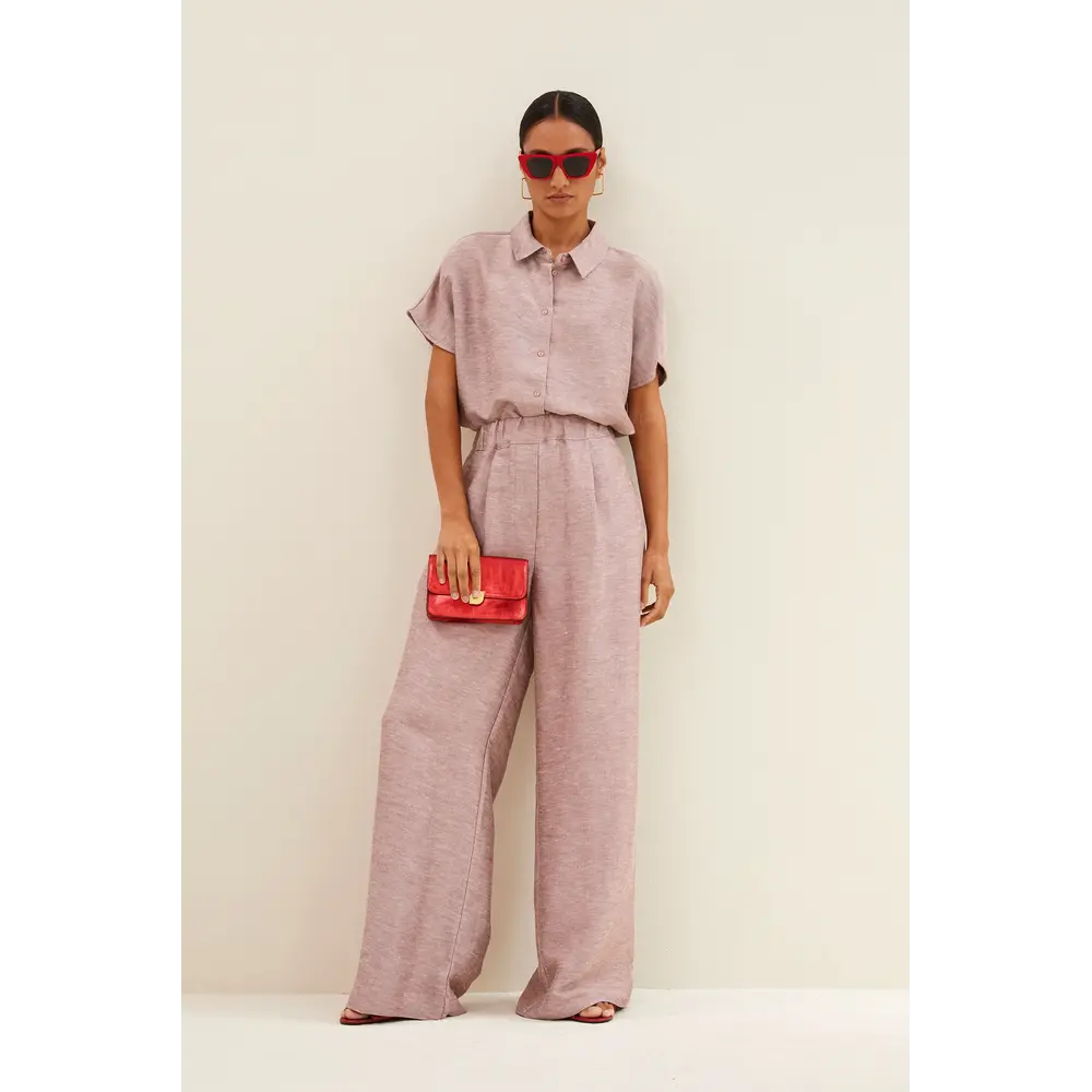 BY BAR BARLEY GLOSS BLOUSE - MELLOW ROSE