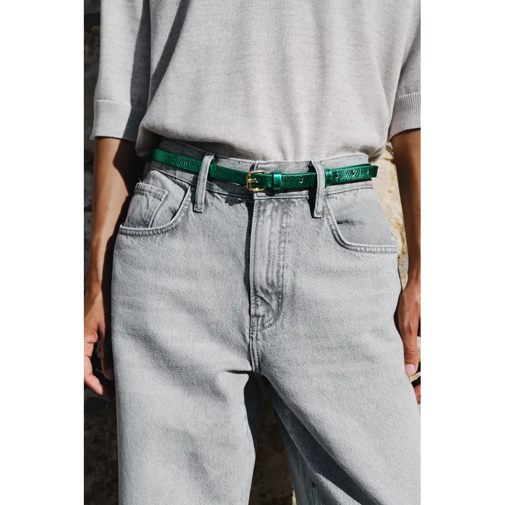 BY BAR JULIE GLOSS BELT - ELECTRIC GREEN