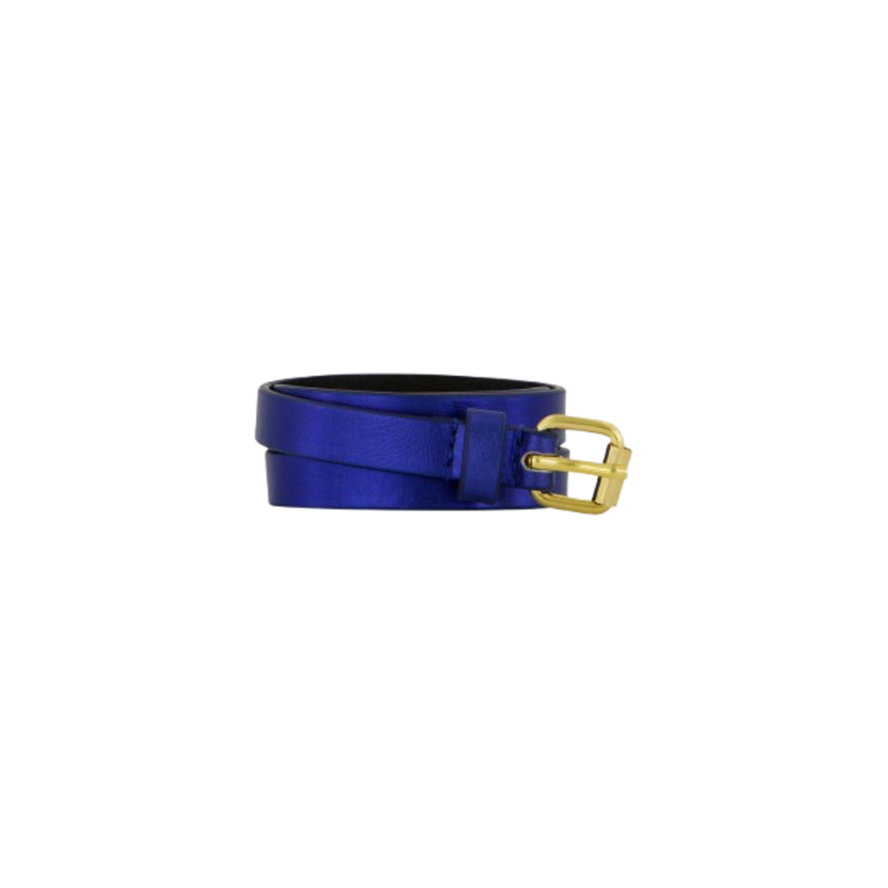 JULIE GLOSS BELT - GEM BLUE BY BAR JULIE GLOSS BELT - GEM BLUE