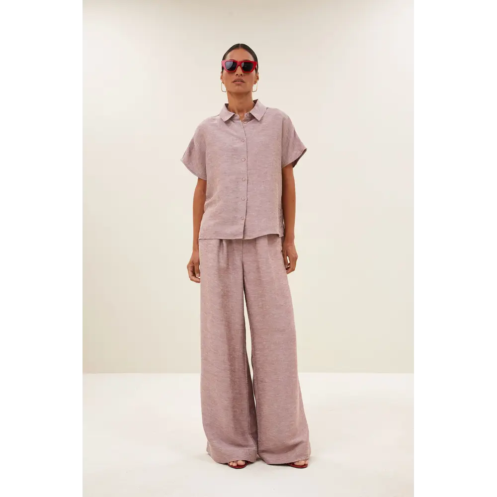 BY BAR CELIN GLOSS PANTS - MELLOW ROSE