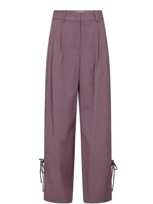 co'couture LIAM STRING PLEAT PANTS - OLD ROSE