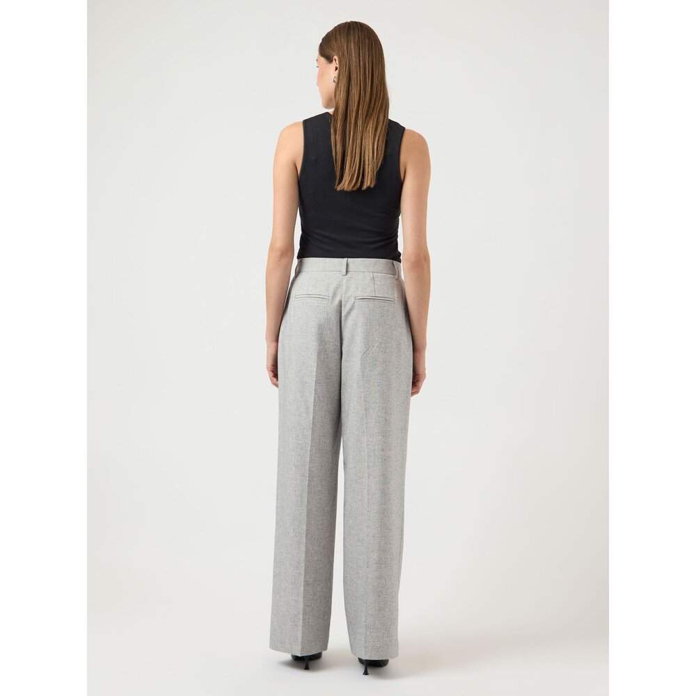 YAS RIU HMW PANTS - LIGHT GREY MELANGE