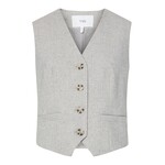YAS RIU CLASSIC WAISTCOAT - LIGHT GREY MELANGE