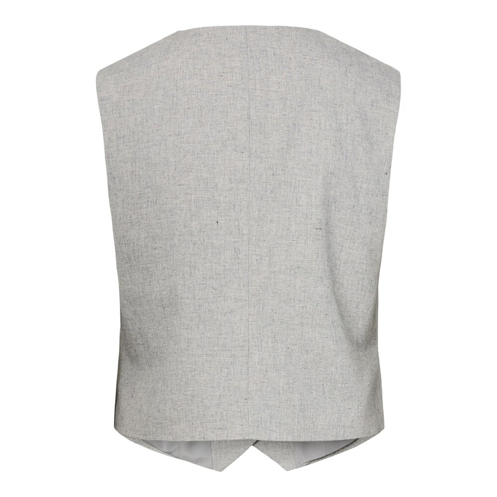 YAS RIU CLASSIC WAISTCOAT - LIGHT GREY MELANGE