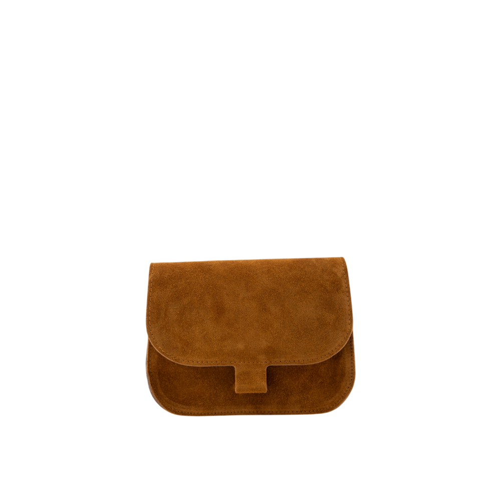 LOTZ & LOT FLORA SUEDE BAG - COGNAC