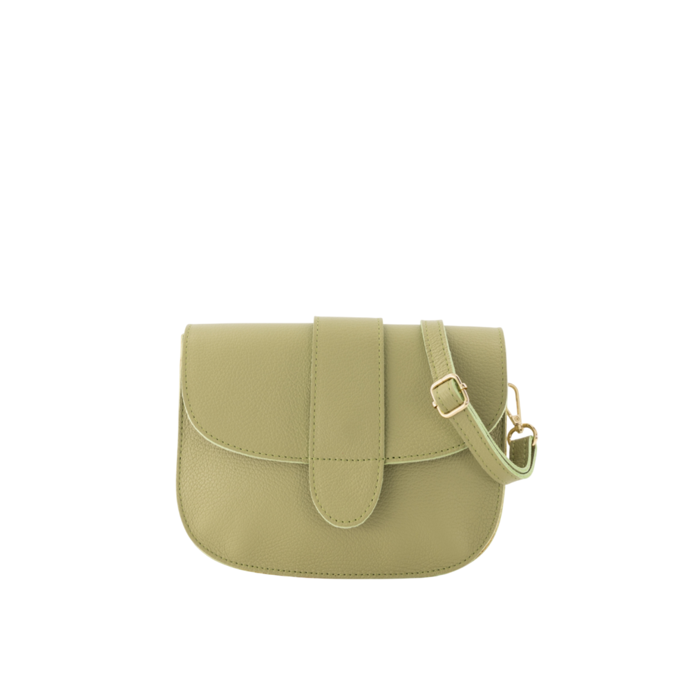 LOTZ & LOT MAAN LEATHER BAG - MOSS GREEN