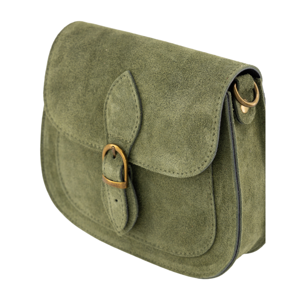 LOTZ & LOT SOLA SUEDE BAG - GREEN