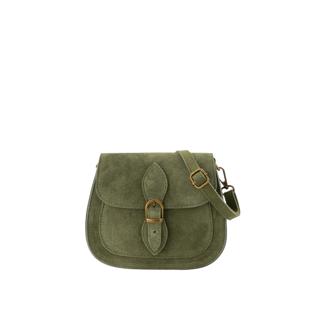 LOTZ & LOT SOLA SUEDE BAG - GREEN