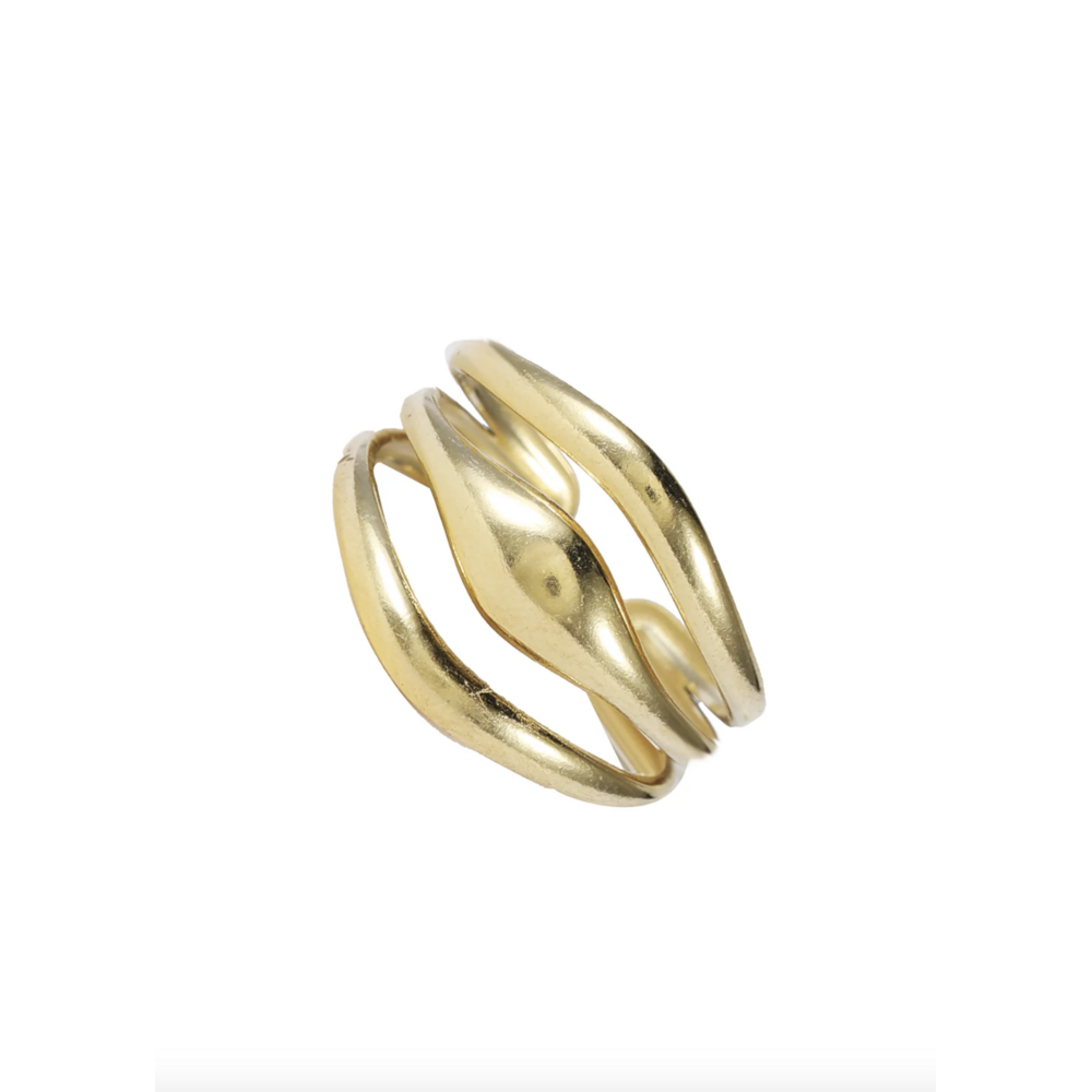 Rose & Camellia PELLE RING - GOLD