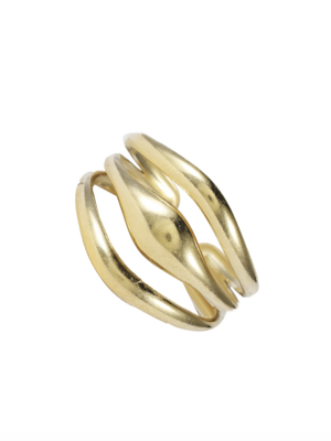 Rose & Camellia PELLE RING - GOLD