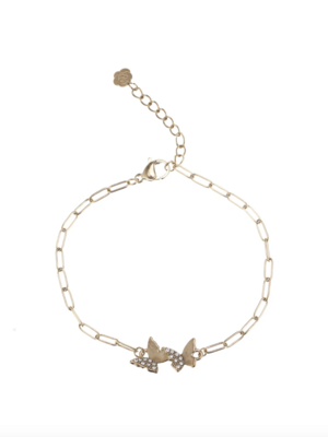 Rose & Camellia BUTTERFLY BRACELET - GOLD