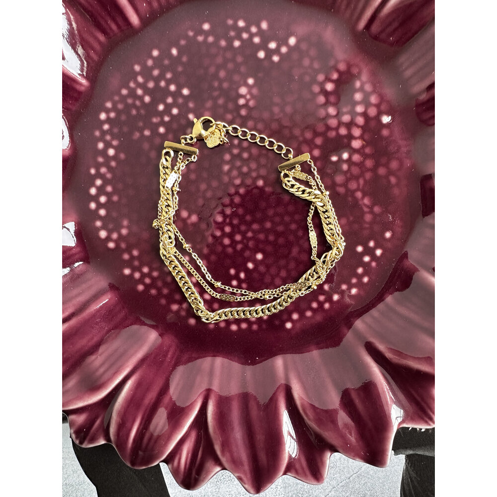 TRIZ BRACELET - GOLD Rose & Camellia TRIZ BRACELET - GOLD