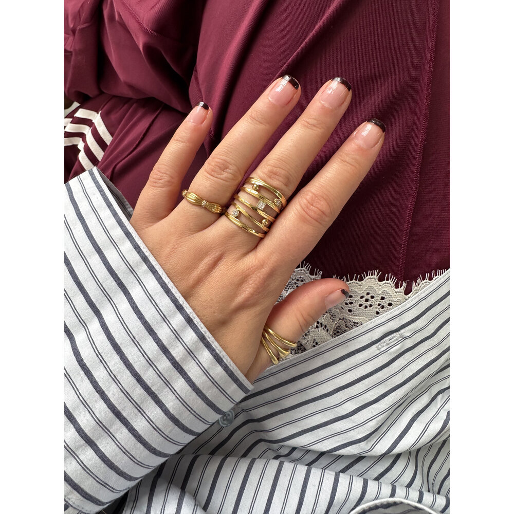 Rose & Camellia PELLE RING - GOLD