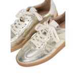 DWRS label POONA CRACKLED SNEAKERS - CHAMPAGNE / OFF WHITE