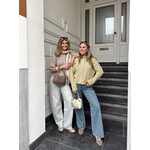 LOTZ & LOT PUCK STRIPES KNIT - GREEN/BEIGE