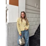 LOTZ & LOT PUCK STRIPES KNIT - GREEN/BEIGE