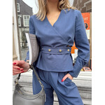 Harper & Yve LIDA BLOUSE - BLUE STRIPE