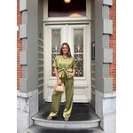 Neo Noir EMMET HEAVY SATEEN PANTS - SAGE GREEN