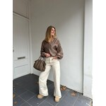 LOTZ & LOT ELLI WIDE TALL JEANS - BEIGE