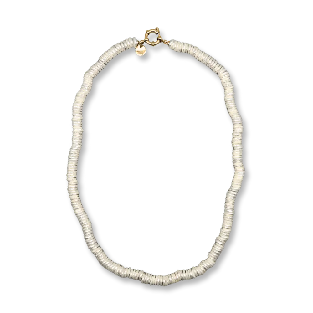 Bonnie Studios DISCO PEARL NECKLACE - WHITE