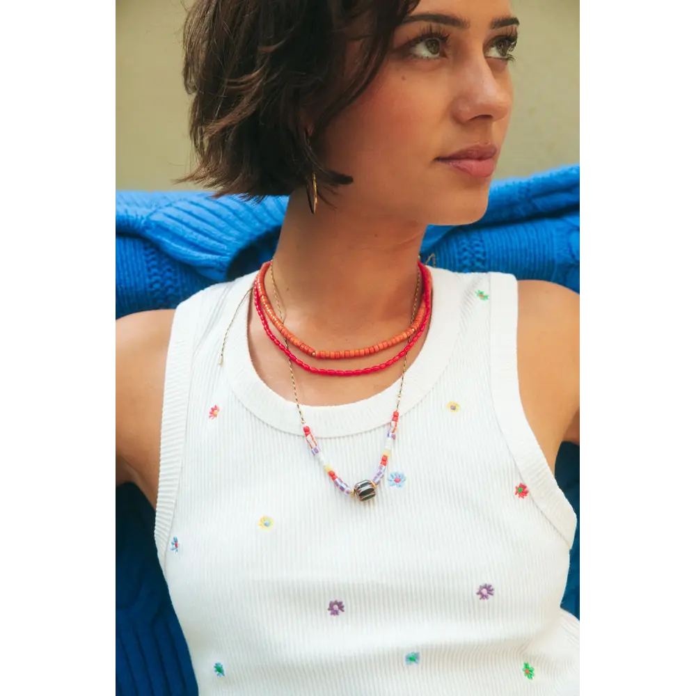 Bonnie Studios TOMMY CORAL NECKLACE - RED