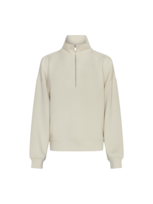 ILLIANA IMA ZIP SWEATSHIRT - OATMEAL