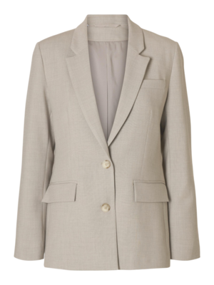 Selected Femme RITA CLASSIC BLAZER - FOSSIL/MELANGE Selected Femme RITA CLASSIC BLAZER - FOSSIL/MELANGE