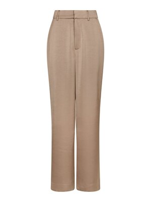 Neo Noir EMMETT HEAVY SATEEN PANTS - DARK TAUPE