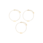 My Jewellery 3 HEARTS BRACELET SET - GOLD