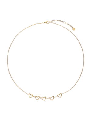 My Jewellery PEARL HEARTS NECKLACE - GOLD