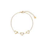 My Jewellery PEARL HEARTS BRACELET - GOLD
