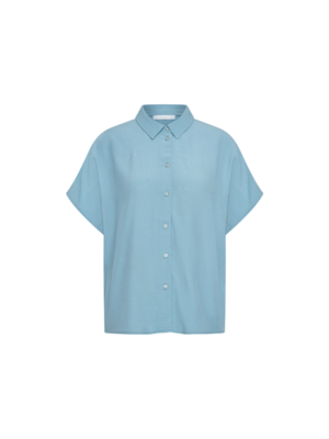 BY BAR BARLEY VISCOSE BLOUSE - BLUE STONE