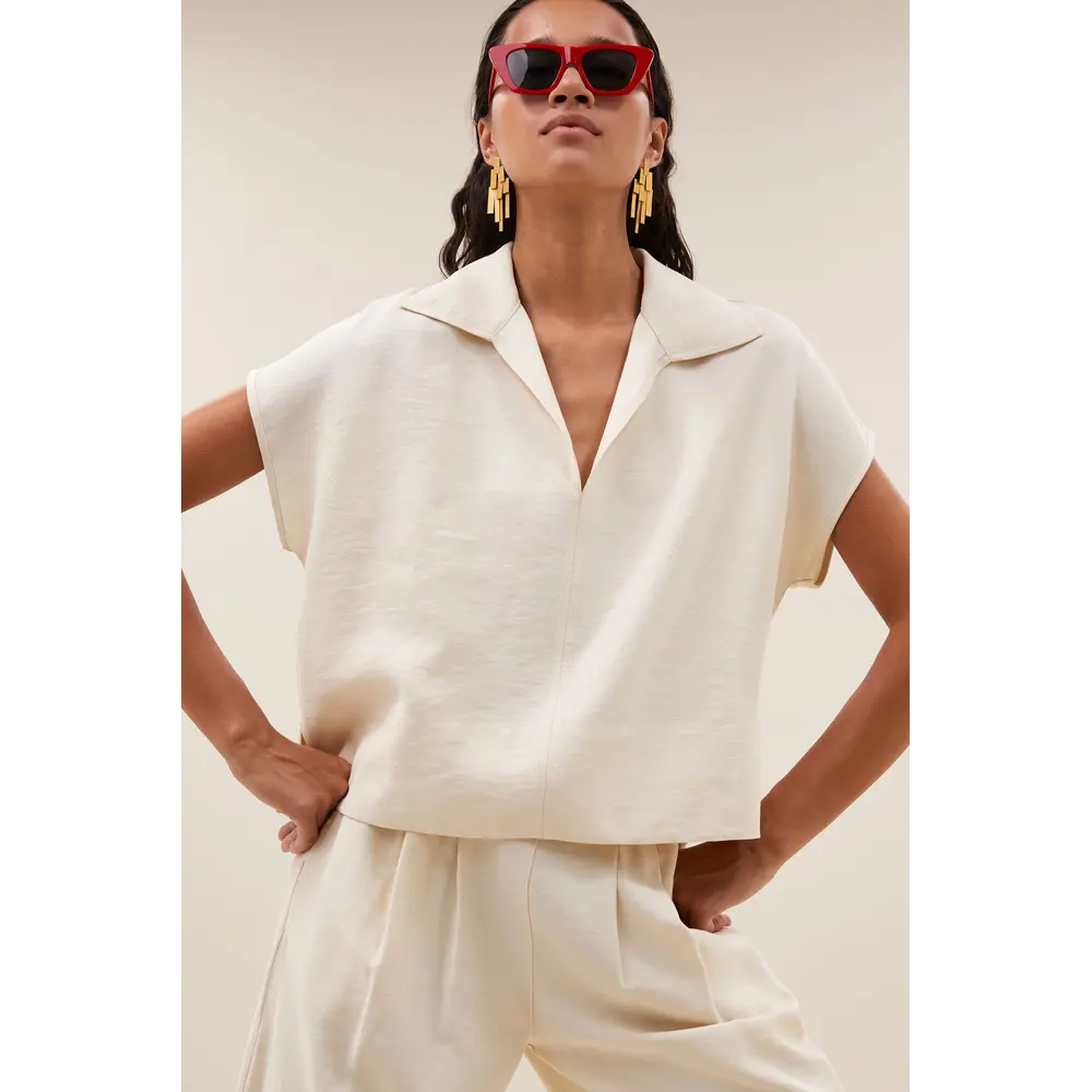 BY BAR ZIA BLOUSE - CREAM