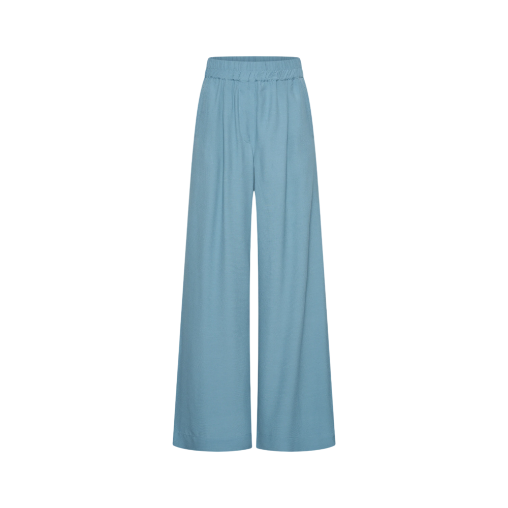 BY BAR BENJI VISCOSE PANTS - BLUE STONE